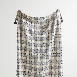 Anthropologie Ezra Plaid Throw Blanket